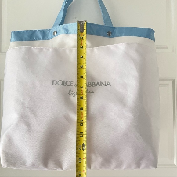 BAG BLUE WHITE  SHOULDER OVERSIZED NYLON BAG NWOT - Picture 10 of 13